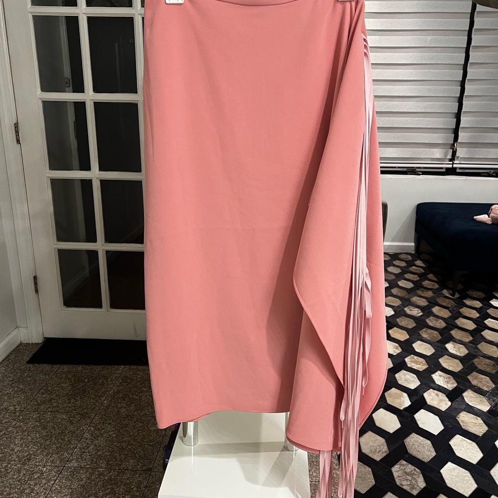 Tibi Elegant Pink fringe Women's Skirt
